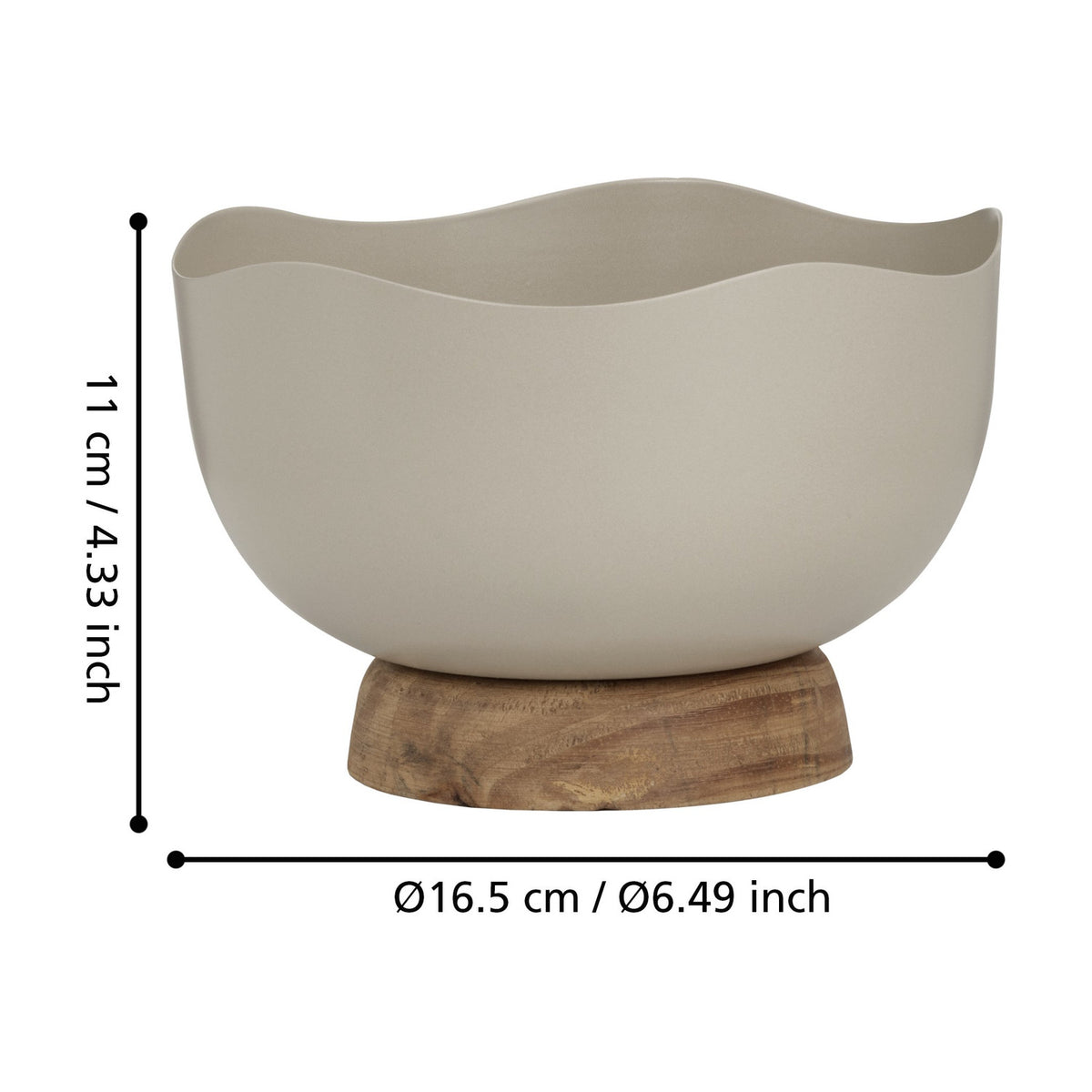Monywa Metal Decorative Bowl 16.5 x 11cm