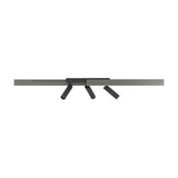 Moriscote Colour Changing LED Flush Ceiling Light - Black & Grey