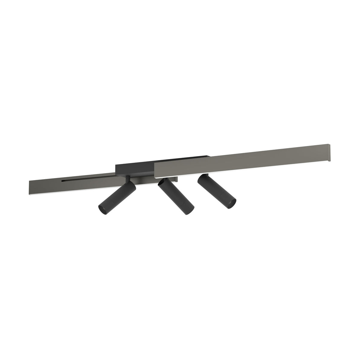 Moriscote Colour Changing LED Flush Ceiling Light - Black & Grey