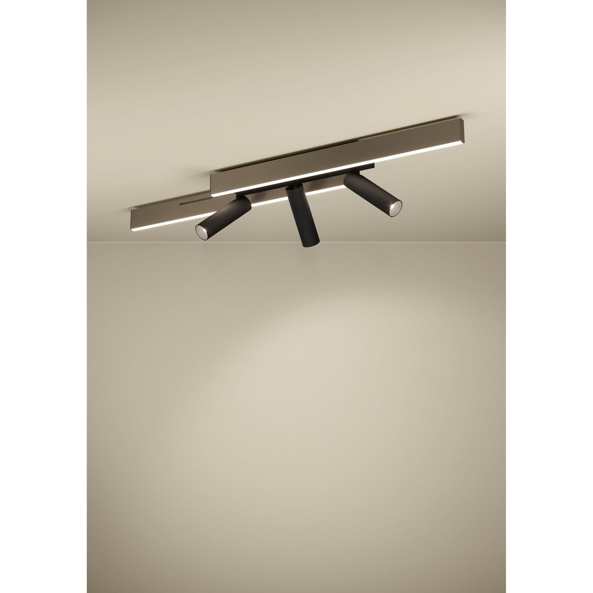 Moriscote LED Flush Ceiling Light - Bronze & Black