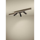 Moriscote LED Flush Ceiling Light - Bronze & Black