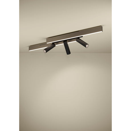 Moriscote LED Flush Ceiling Light - Bronze & Black