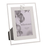 16th Birthday Mirror Border Photo Frame 6 x 4in - Silver