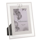 70th Birthday Mirror Border Photo Frame 6 x 4in - Silver