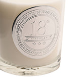 18th Birthday Sandalwood Scented Candle - Cream & Silver