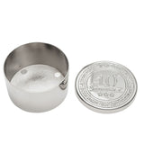 40th Birthday Round Metal Trinket Box with Lid - Silver