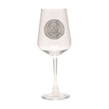 60th Birthday Badged Wine Glass 22.3cm - Clear & Silver