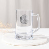 21st Birthday Badged Tankard Beer Glass 650ml - Clear