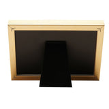 3D Number 40 Plastic Photo Frame 6 x 4in - White & Gold