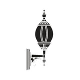 Mullion Small Cast Aluminium Outdoor Wall Lantern