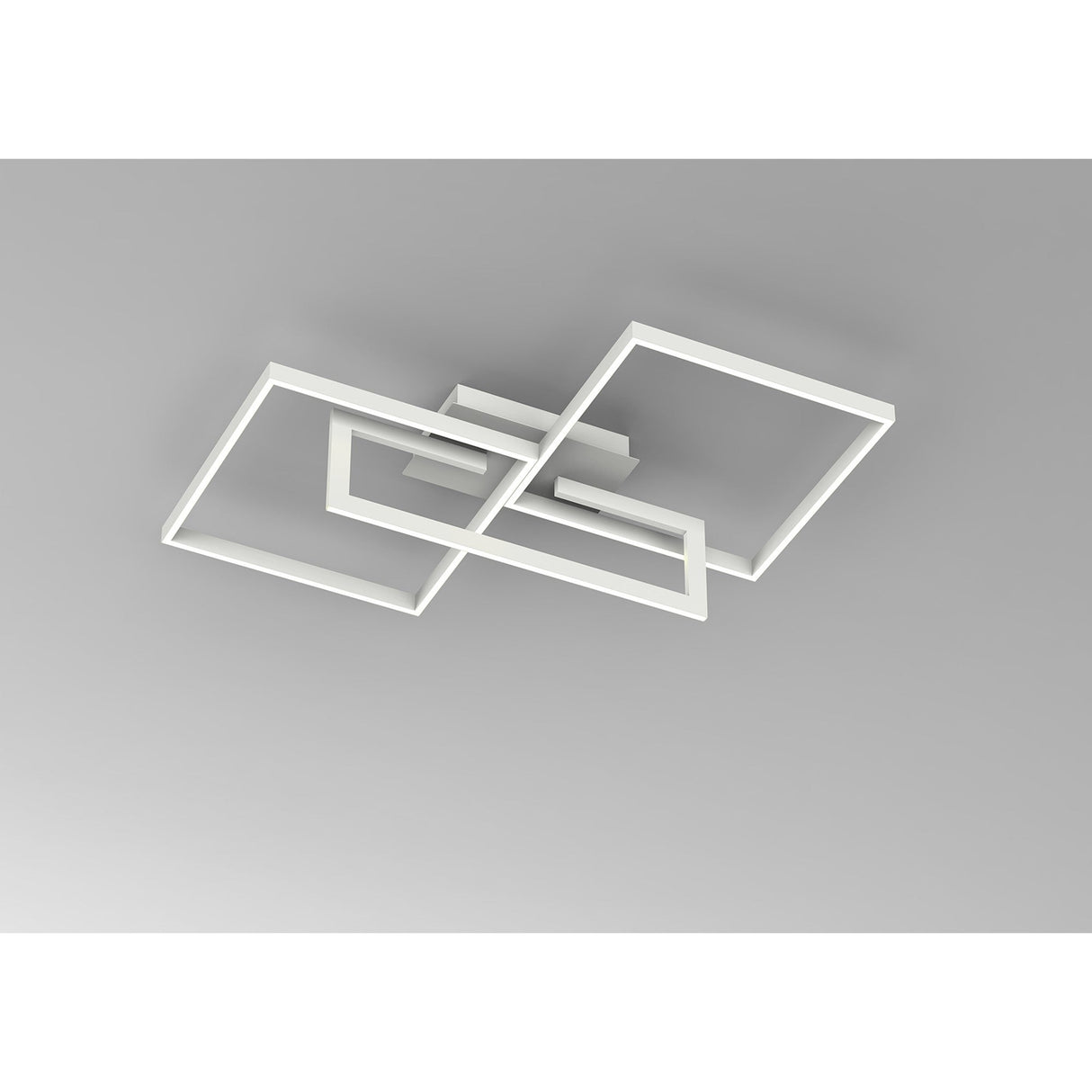 Mural Dimmable LED Semi-Flush Ceiling Light 48W 3000K - Matt White