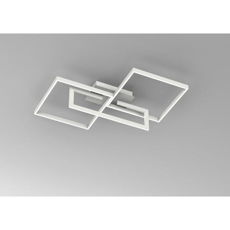 Mural Dimmable LED Semi-Flush Ceiling Light 48W 3000K - Matt White