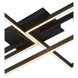 Mural LED Semi-Flush Ceiling Light 48W 3000K - Matt Black