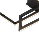 Mural LED Semi-Flush Ceiling Light 48W 3000K - Matt Black