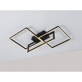 Mural LED Semi-Flush Ceiling Light 48W 3000K - Matt Black