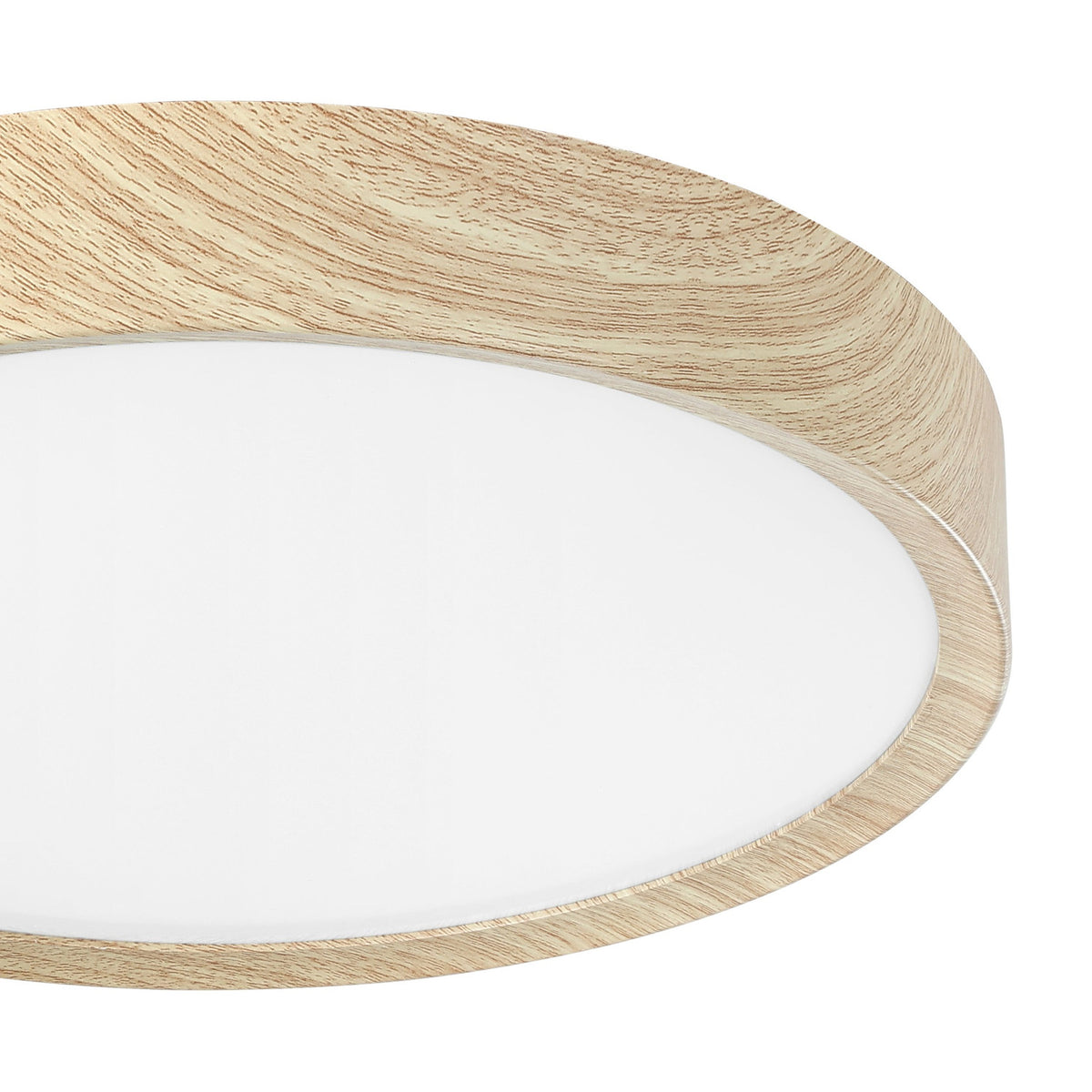 Musurita LED Bathroom Ceiling Light - Natural Wood Effect