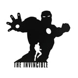 The Avengers Iron Man Silhouette Metal Wall Plaque - Black