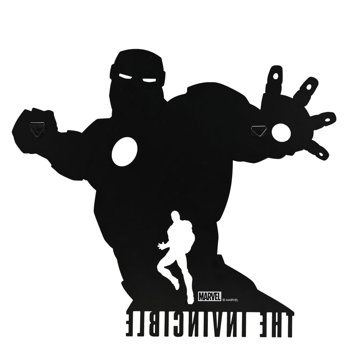 The Avengers Iron Man Silhouette Metal Wall Plaque - Black
