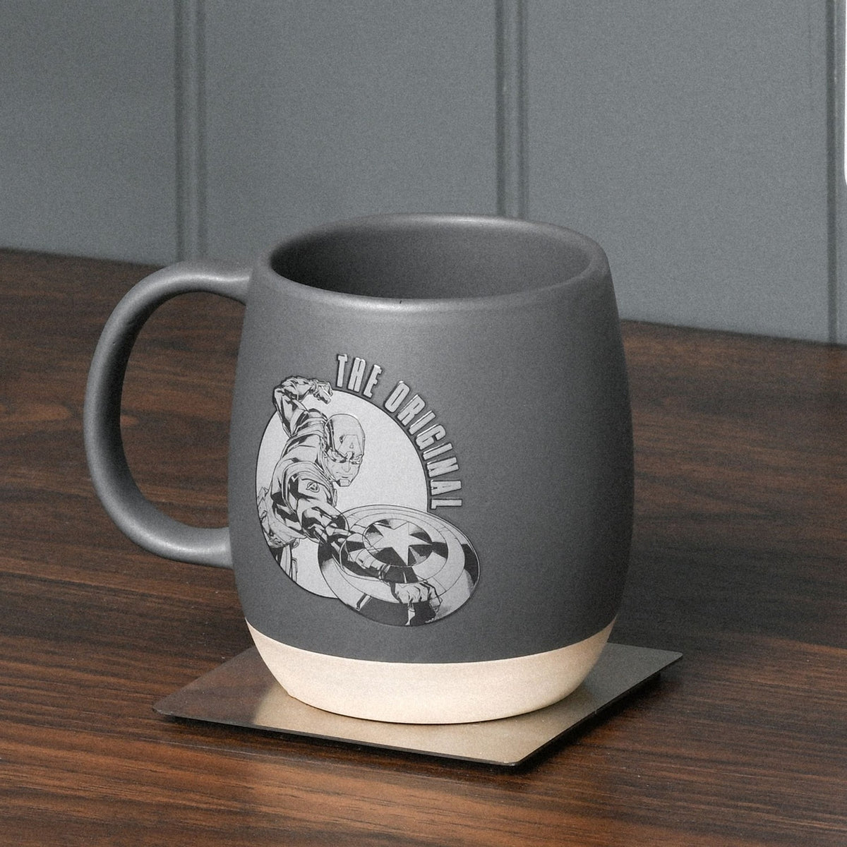 The Avengers Captain America Stoneware Mug 500ml - Grey