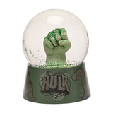 The Avengers Hulk Fist Resin Snow Globe with Glitter - Green