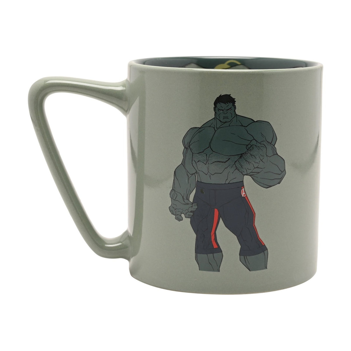 The Avengers Hulk Porcelain Mug with Inside Decal - Green