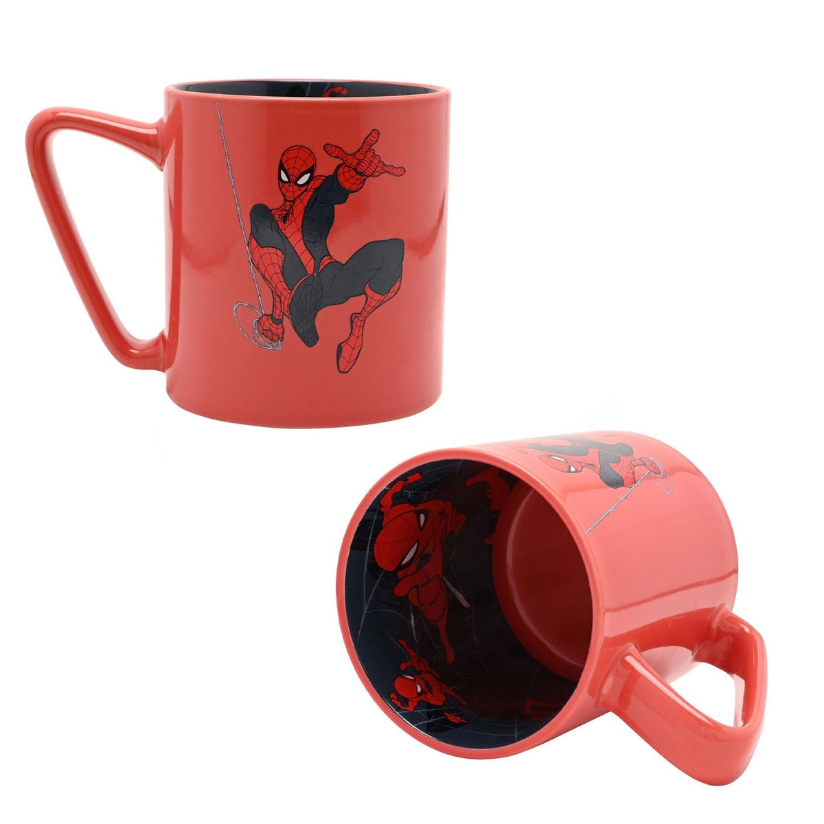 The Avengers Spider-Man Porcelain Mug with Inside Decal - Red