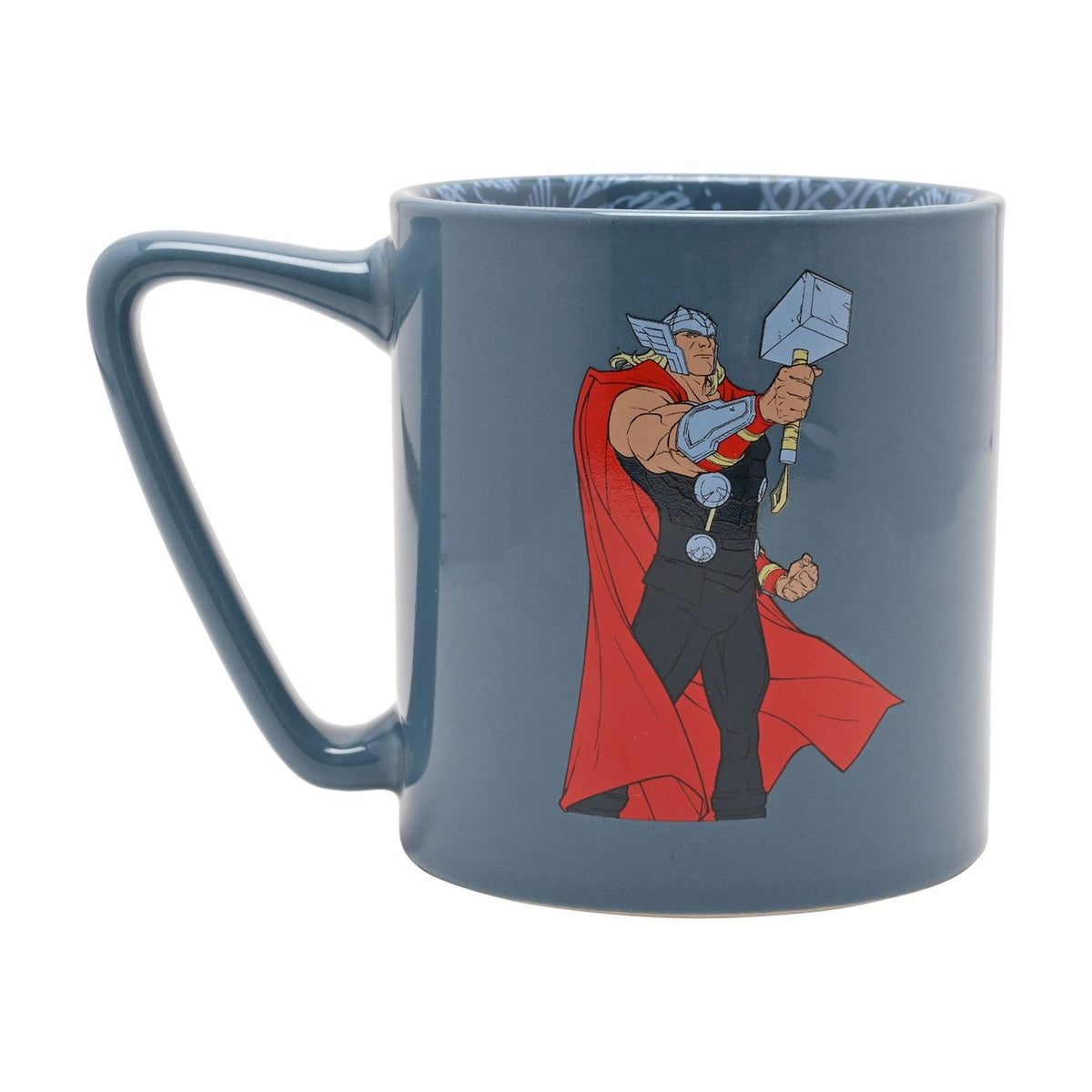 Avengers Thor Porcelain Mug with Inside Decal 500ml - Blue