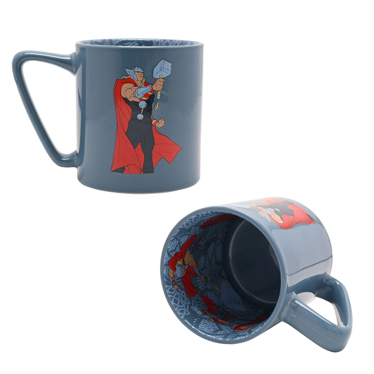 Avengers Thor Porcelain Mug with Inside Decal 500ml - Blue