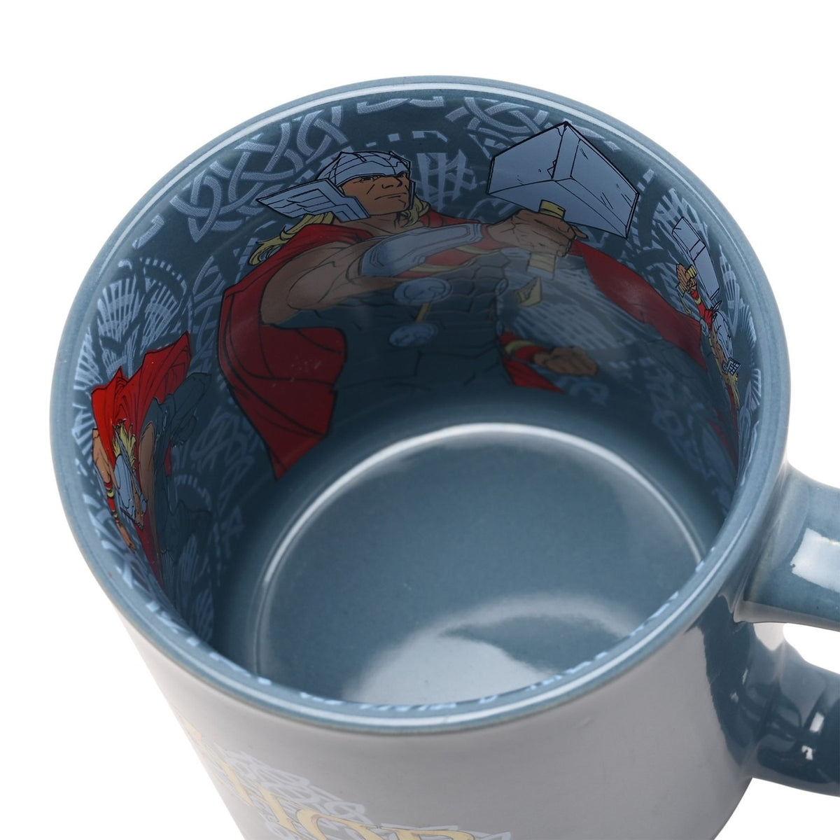 Avengers Thor Porcelain Mug with Inside Decal 500ml - Blue