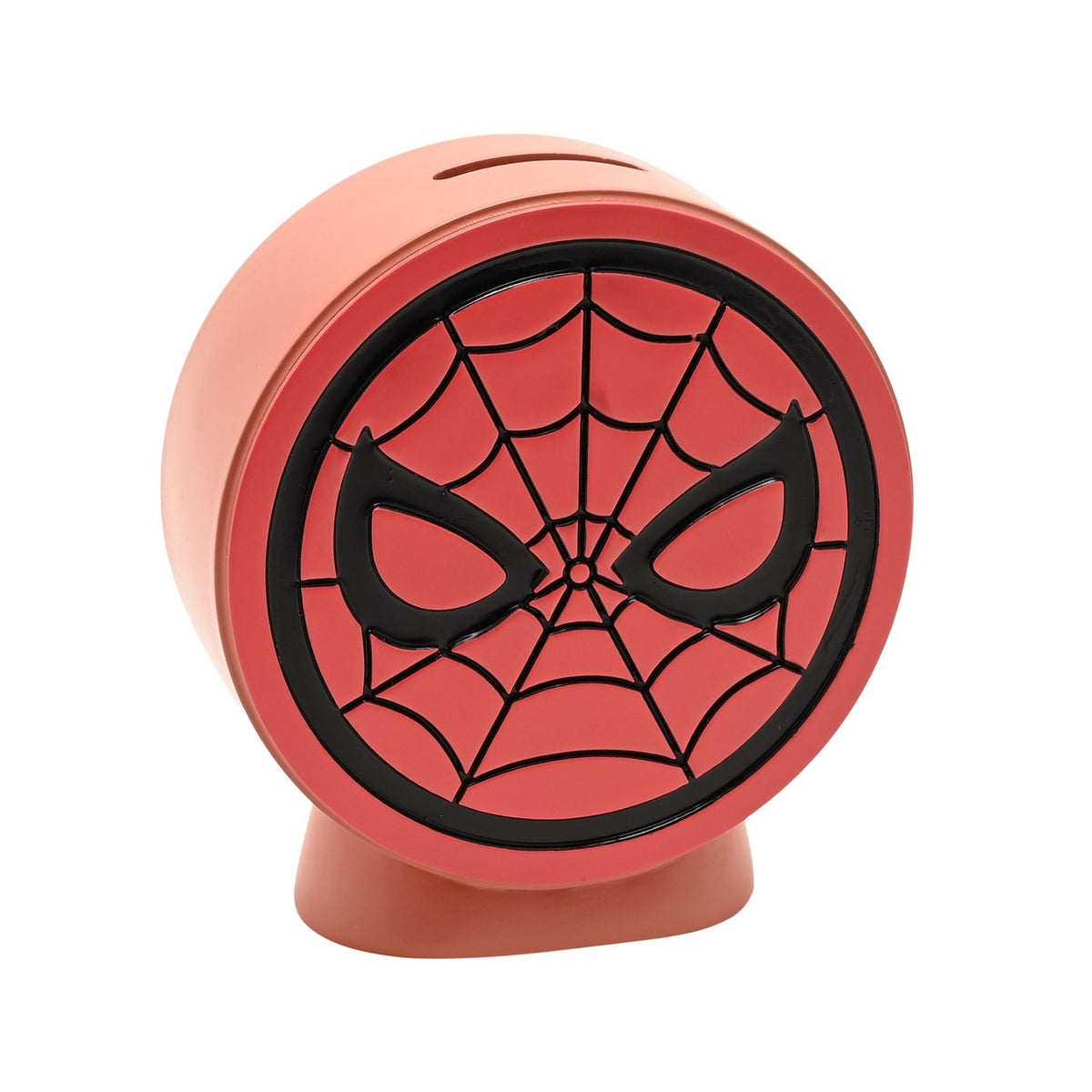 The Avengers Spider-Man Mask Round Resin Money Box - Red