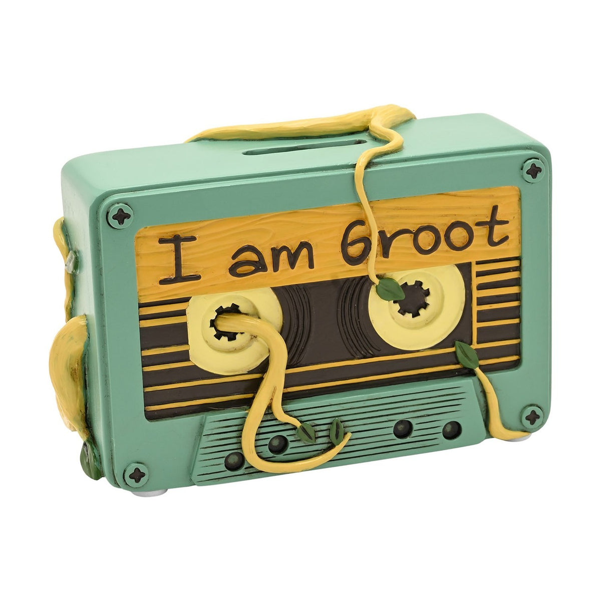 Avengers I Am Groot Cassette Tape Money Box - Green & Yellow