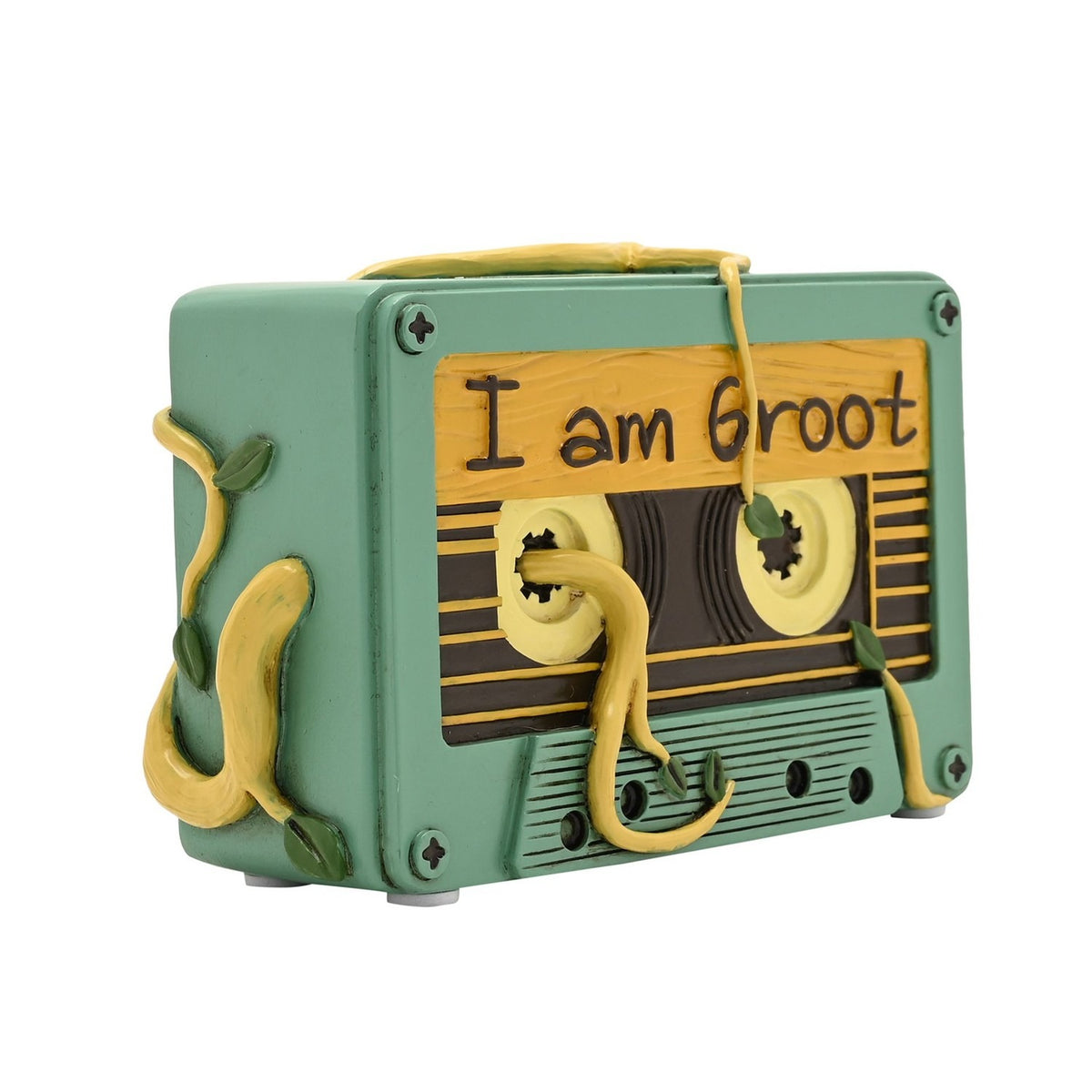 Avengers I Am Groot Cassette Tape Money Box - Green & Yellow