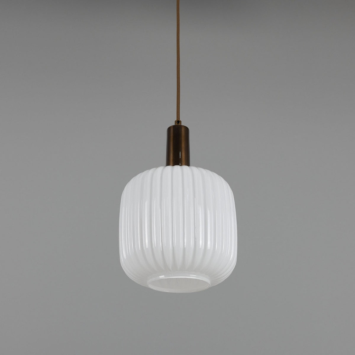 Nahla Ribbed Glass Pendant Light