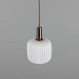Nahla Ribbed Glass Pendant Light
