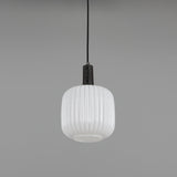 Nahla Ribbed Glass Pendant Light