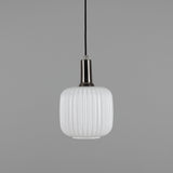 Nahla Ribbed Glass Pendant Light
