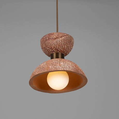 Nakaii Ceramic Pendant Light - Red Iron