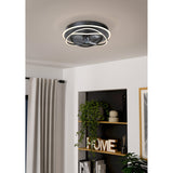 Namori Ceiling Fan with Light - Black