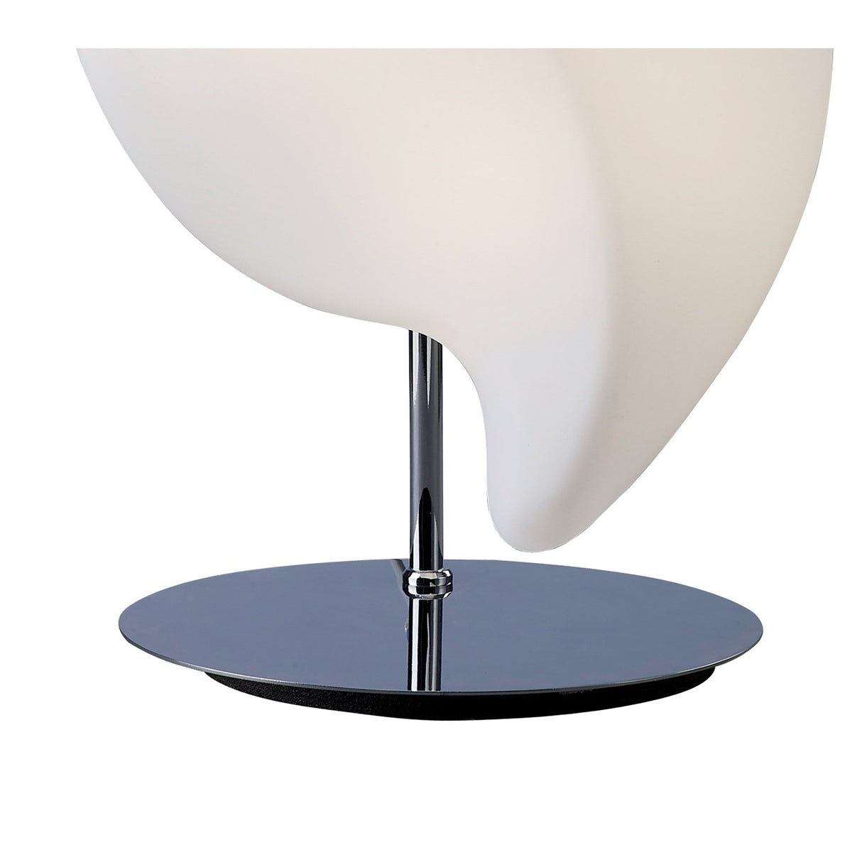 Natura Small 2 Light Table Lamp - Polished Chrome/Opal White