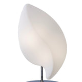 Natura Small 2 Light Table Lamp - Polished Chrome/Opal White