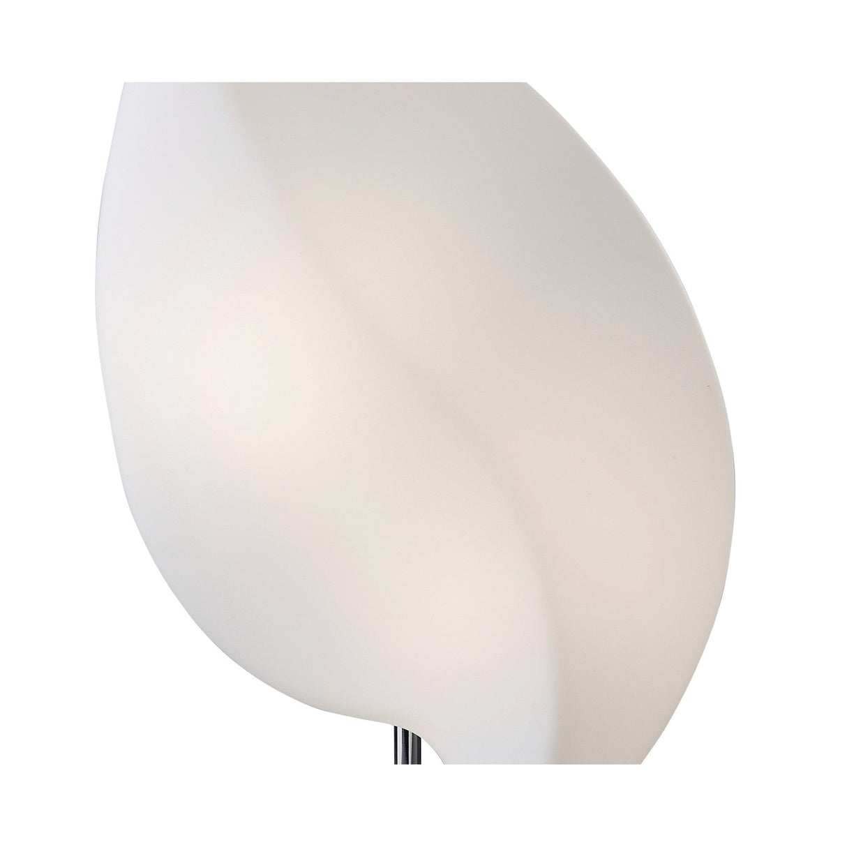 Natura Small 2 Light Table Lamp - Polished Chrome/Opal White