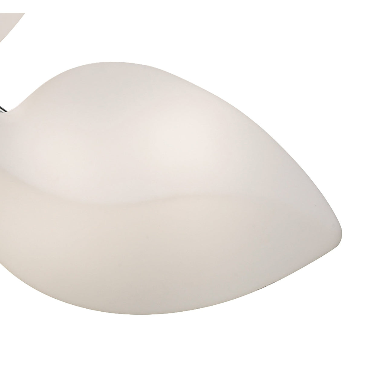 Natura 6 Light Semi-Flush Ceiling Light - Polished Chrome/Opal White