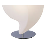 Natura Large 2 Light Table Lamp - Polished Chrome/Opal White