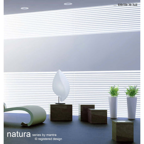 Natura Large 2 Light Table Lamp - Polished Chrome/Opal White