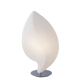 Natura Large 2 Light Table Lamp - Polished Chrome/Opal White