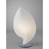 Natura Large 2 Light Table Lamp - Polished Chrome/Opal White