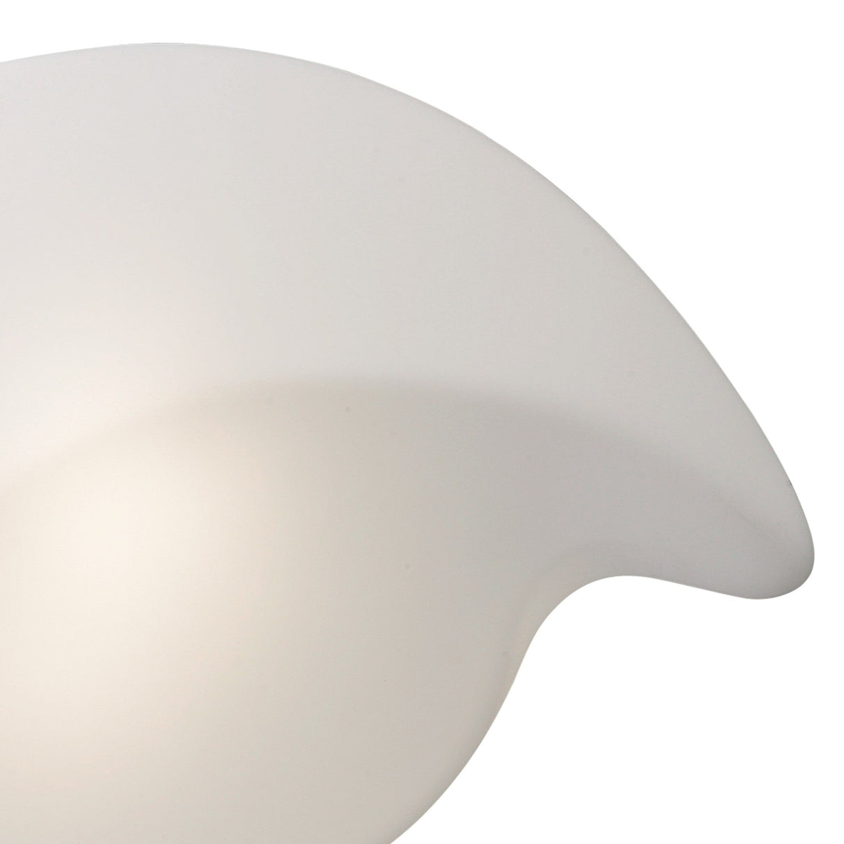 Natura 2 Light Flush Ceiling/Wall Light - Polished Chrome/Opal White