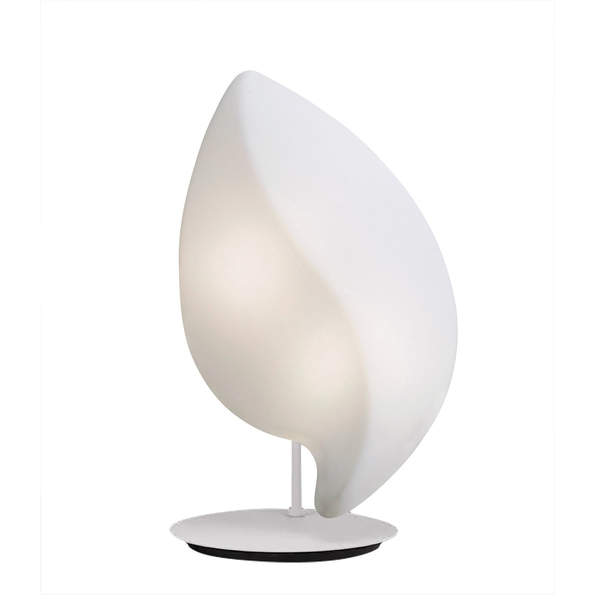 Natura Small 2 Light Outdoor Table Lamp - Polished Chrome/Opal White