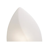Natura Large 2 Light Outdoor Table Lamp - Polished Chrome/Opal White
