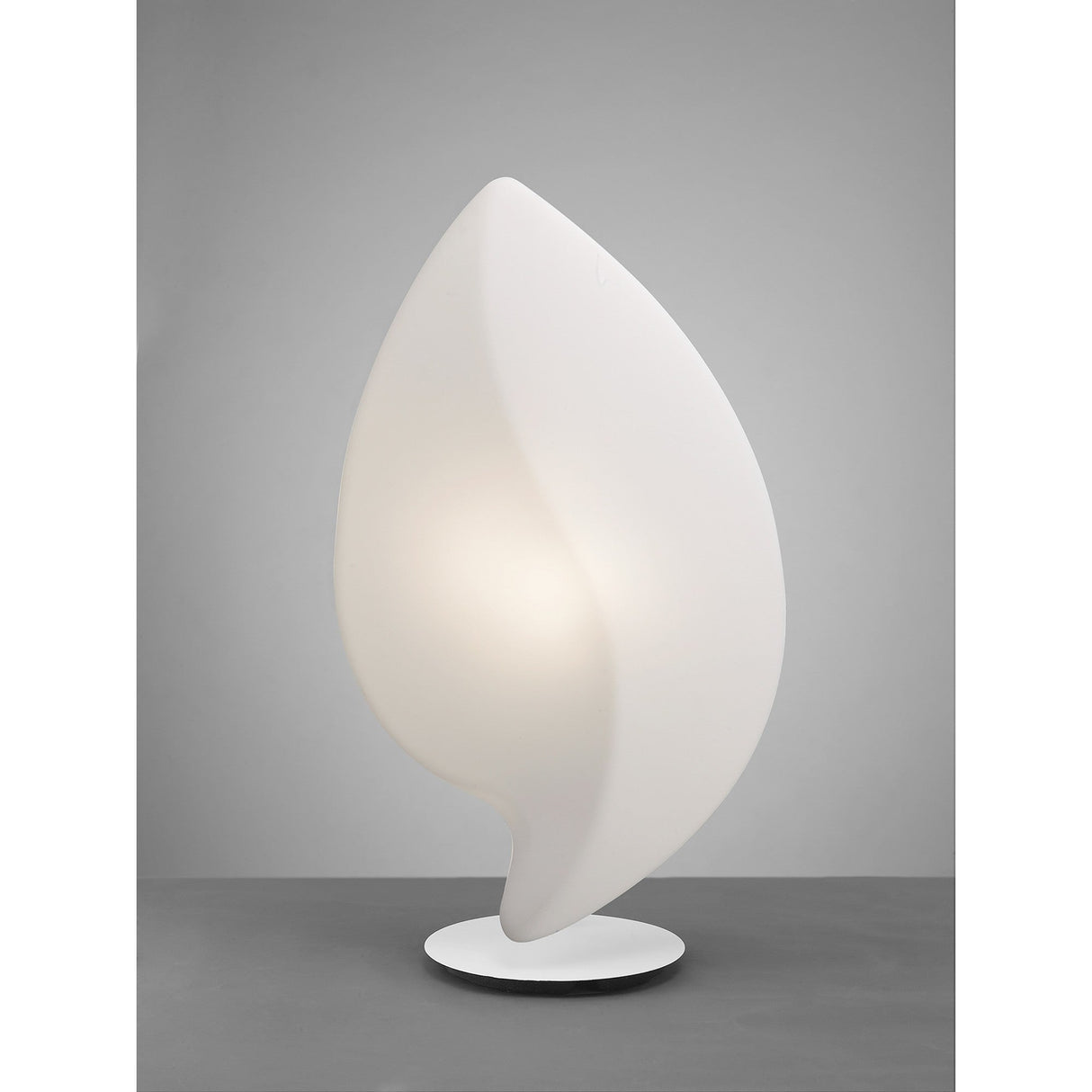Natura Large 2 Light Outdoor Table Lamp - Polished Chrome/Opal White